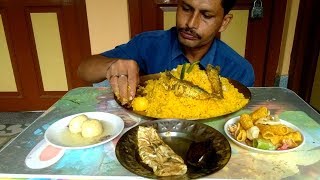 Rainy Day Special | Khichdi with Egg Omelette | Fish Fry & Eggplant Fry