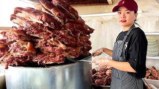 Local stewed pork shop in Henan, has run for 30 years and only open in the morning