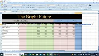 Salary Sheet in Excel Part 2|| Automatics Salary Sheet OverTime and Leave/Absent