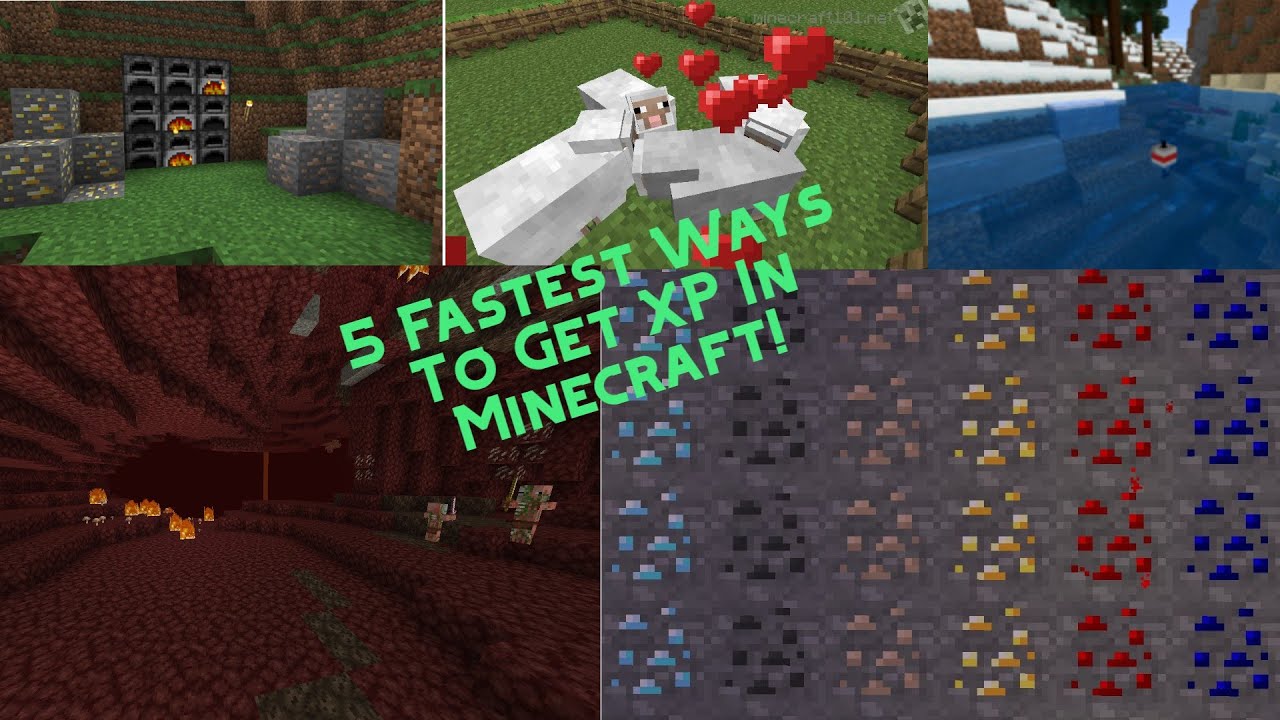 5 Fastest Ways To Get XP In Minecraft! - YouTube