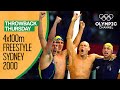 The epic mens 4x100m freestyle swimming race  sydney 2000 replays  throwback thursday