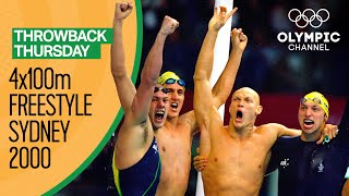 The Epic Men's 4x100m Freestyle Swimming Race - Sydney 2000 Replays | Throwback Thursday