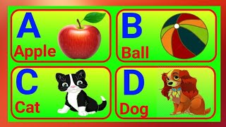 English alphabet/Learn alphabet A to Z/ABC Flashcards for toddlers,/ABC phonic sound/Preschool