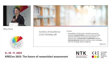 KRECon 2023: Alina Irimia - Research assessment in the transition to OS