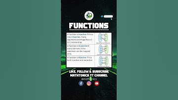 Relations & Functions | Injective, Surjective, Bijective | #functions #injective #maths #shorts
