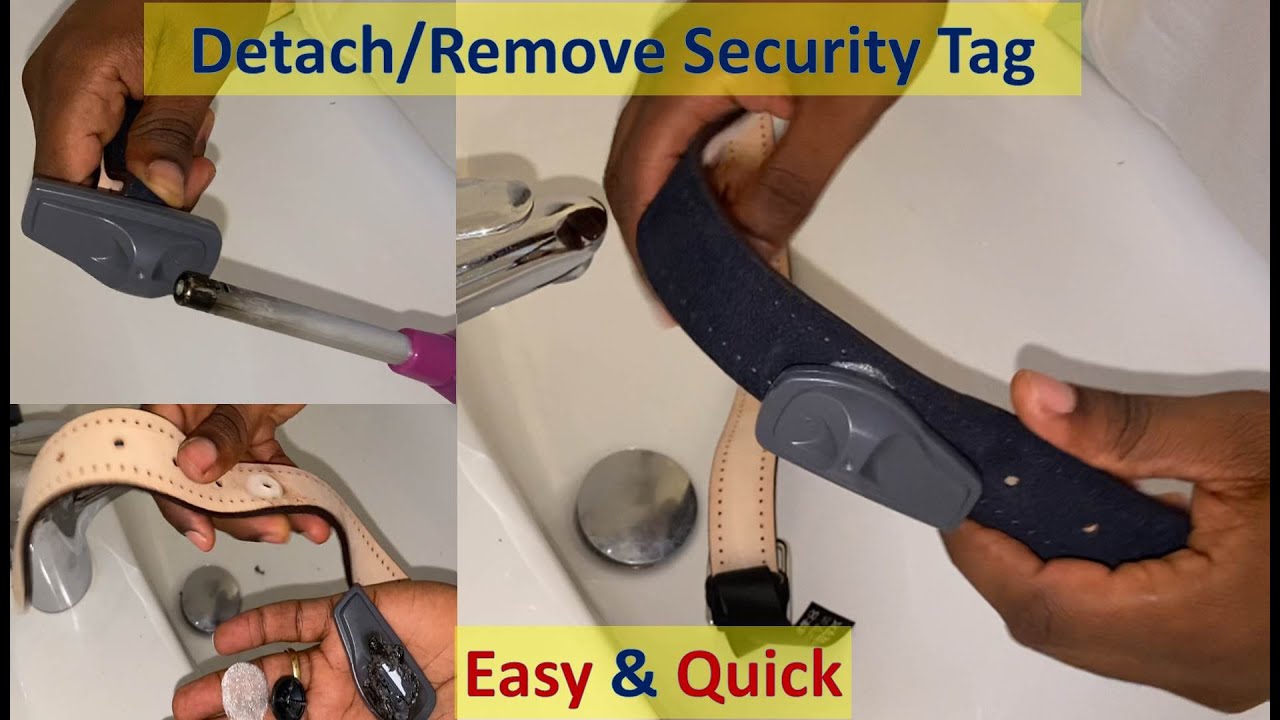 How To Remove Security Tag From Clothing(Belt) Easily and Fast YouTube