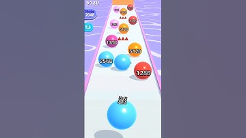 Ball Run 2048 game 💪 101 level of power 🥹 BALL RUN GAMEPLAY #viral #shorts #trending