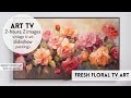 Art slideshow  spring background  still art for tv with frame  spring art for tv