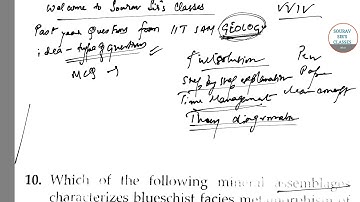 IIT JAM Geology 2019 solved questions. Past year questions solved with ease.