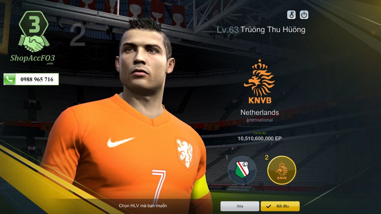Mua Bán Acc Fifa Online 3 VIP | C. Ronaldo WB & D. Drogba WB GTĐH 11 Tỷ EP | Shopaccfo3.com