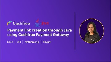 Payment link creation through Java using Cashfree Payment Gateway
