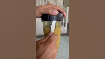 Unlocking lid stuck to Ninja blender - carefully and slowly release the gas using a cutlery knife🙏