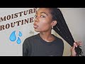How I Moisturize to RETAIN LENGTH | Simple routine for dry TYPE 4 hair