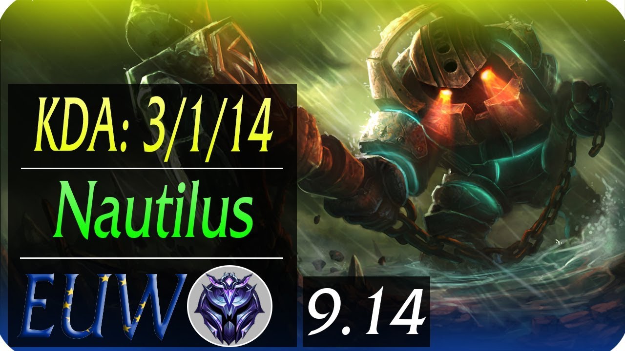 Nautilus EUW SUP Replay | KDA: 3/1/14 | Season 9 | Patch 9.14