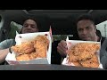 Eating 6 Spicy Popeye's Chicken Breast @hodgetwins