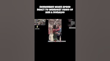 Speed Reacts To Weirdest Video Of Him & Ronaldo 💀 #ishowspeedshorts#ishowspeed #speedyp#speed #memes
