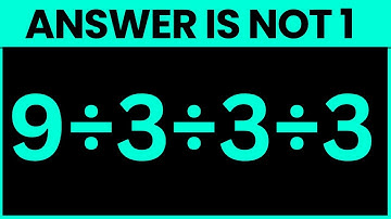 Most People Get This Simple Math Question Wrong!