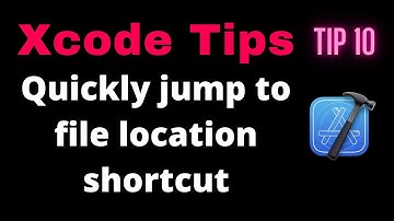 Xcode Tips and Tricks - How to quickly jump to file location in the Navigation Pane