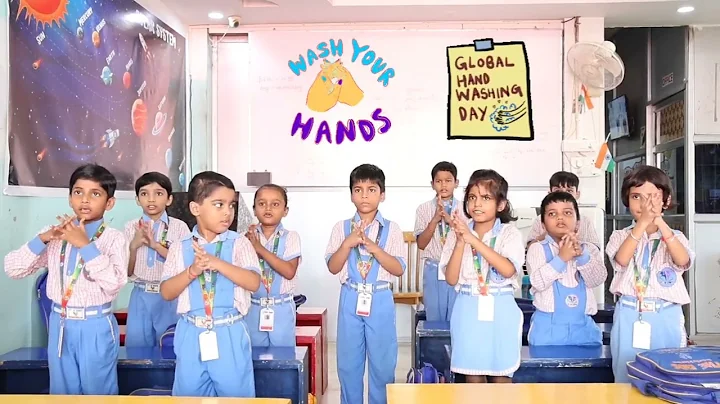 Global Handwashing Day| Sr KG| steps to wash your hands | tutorial #activity  #globalhandwashingday