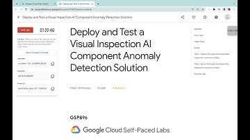 Deploy and Test a Visual Inspection AI Component Anomaly Detection Solution || #qwiklabs || #GSP896