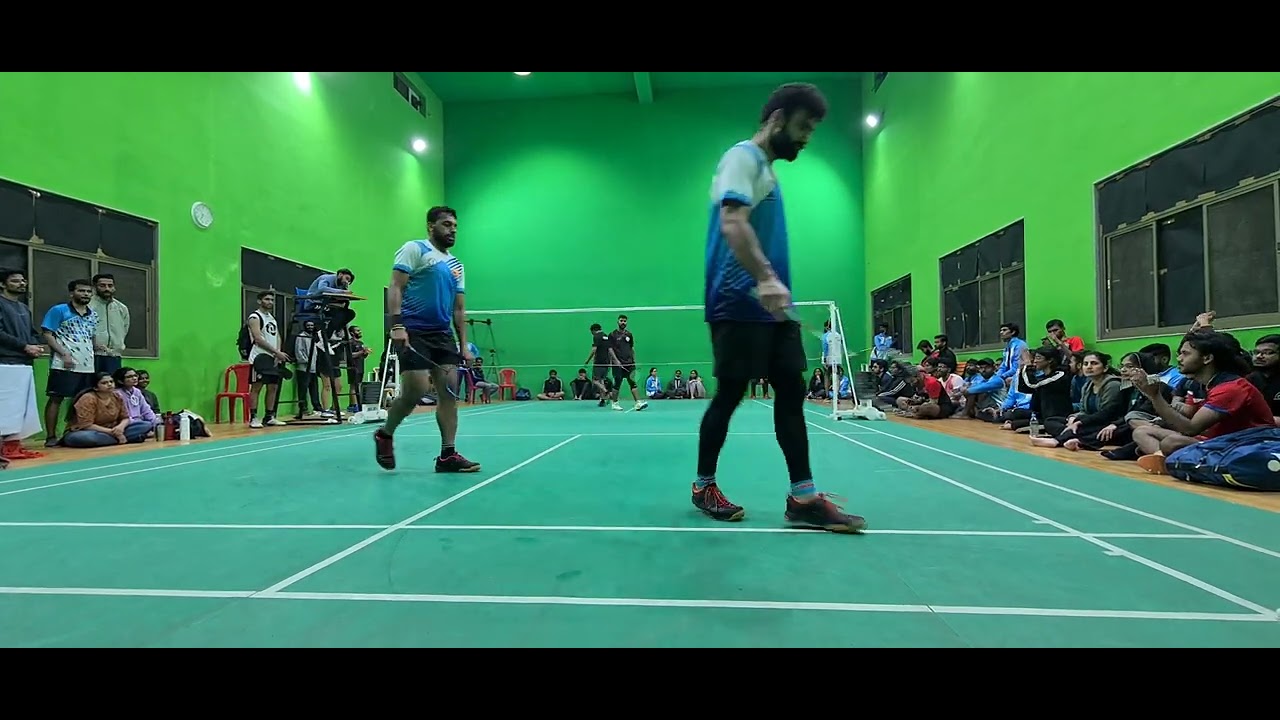 Badminton Doubles Match - YouTube