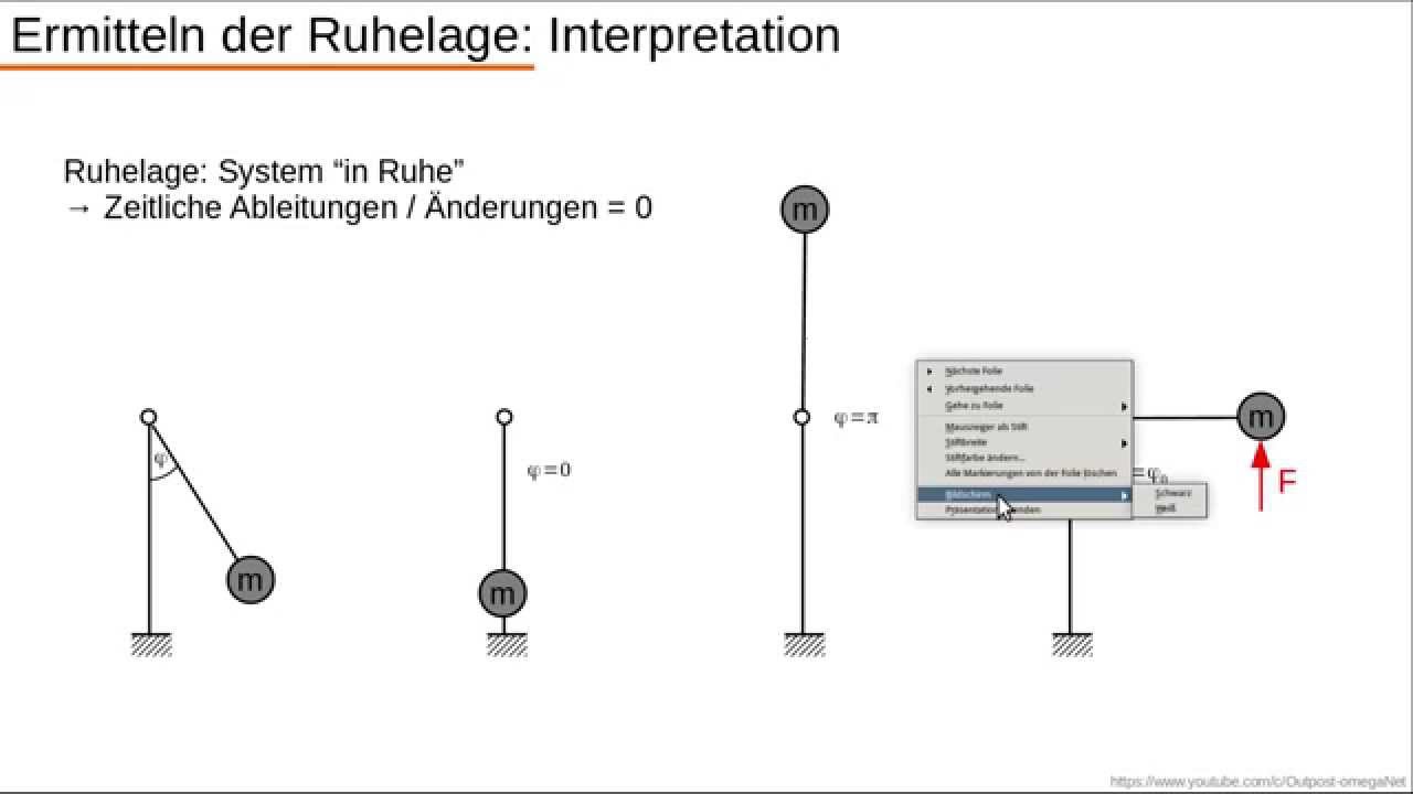 Dynamische Systeme - Teil 4.1 - Linearisierung und Ruhelage ...