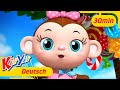 Fünf kleine Äffchen | Kii Yii | Kinderlieder und Cartoons