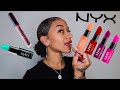 NYX MATTE SUEDE LIPSTICK TRY-ON HAUL *FALL EDITION*