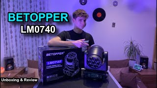 BETOPPER LM0740 Unboxing & Review (7x40W 4in1 RGBW Wash&Zoom Moving Head) Unique and Special Fixture