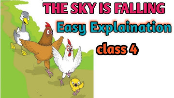 Class 4 English story The sky is falling |class 4 english page no. 35 - 37