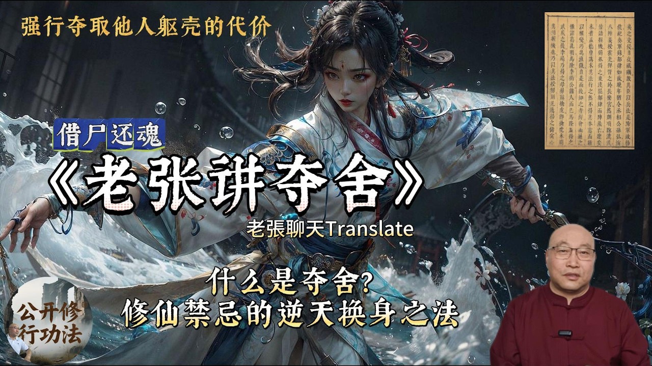 借尸还魂《老张讲夺舍》什么是夺舍? 修仙禁忌的逆天换身之法 强行夺取他人躯壳的代价#修仙 #修仙功法 #道家法術 - YouTube