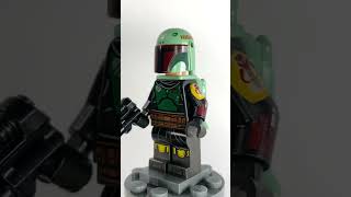 Boba Fett minifigure from LEGO Star Wars Boba Fett’s Starship (Slave 1) Microfighter Stop Motion