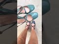 Video: VSI DIDI turquoise vegan sligback sweetheart neckline woven straps wide heel made in Italy