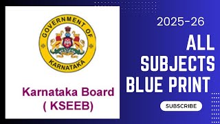 How to download 10th standard Karnataka state board Subject Blue print | Blue print 10th State Board