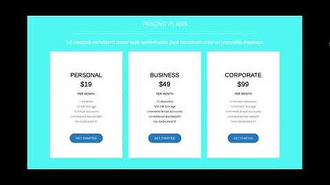 SiteOrigin Layouts Bundle-Pricing Plans Table