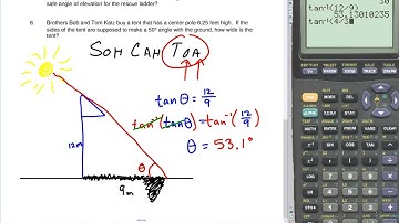 Word Problems Using Right Triangle Trig