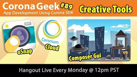 Corona Geek #89 - Coronium Analytics, oSnap Selfie App, and Music Apps