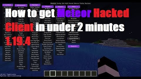 1.19.4 How to get meteor hacked client in under 2 minutes