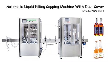 How To Use Automatic Liquid Filling Capping Machine With Dust Cover