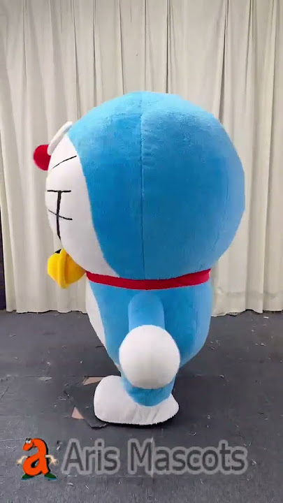 Realistic Adult Wearable Walking  Inflatable Doraemon Mascot Costume Full Blow Up Character Suit