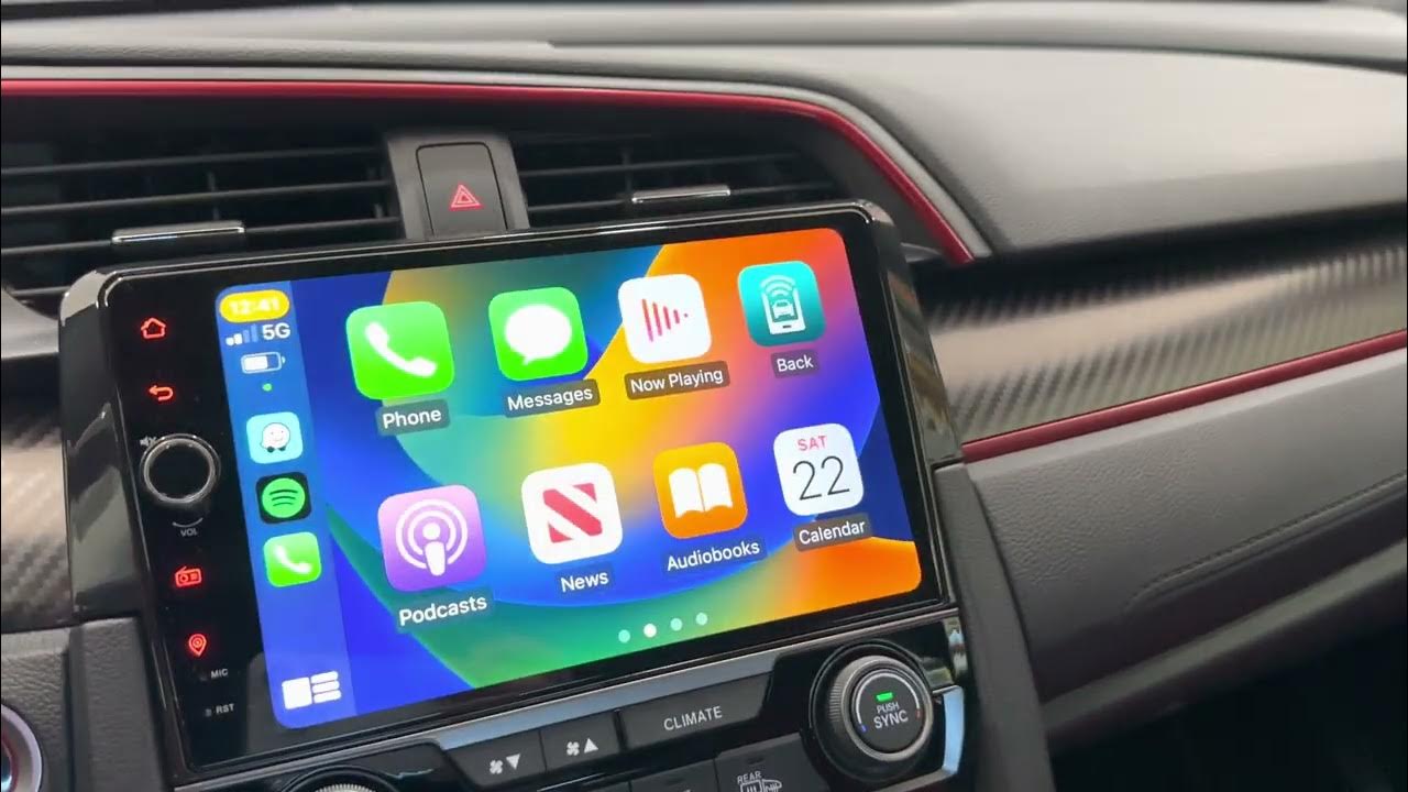 Joying headunit upgrade for Civic Type R 10th gen - YouTube