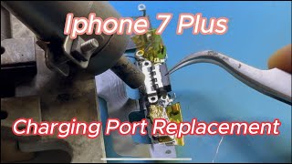 iphone 7 plus charging port replacement / របៀបដូរជើងសាក iphone 7 plus
