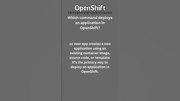 2 OpenShift Interview Quiz #kubernetes #Openshift