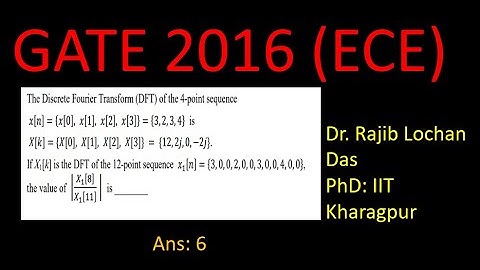 Solution of GATE 2016 ECE Problem on Discrete  Fourier Transform - Problem 13