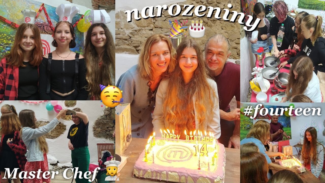 Moje 14. narozeninová oslava  ♡.•* | Master Chef Challenge | Annie Mac