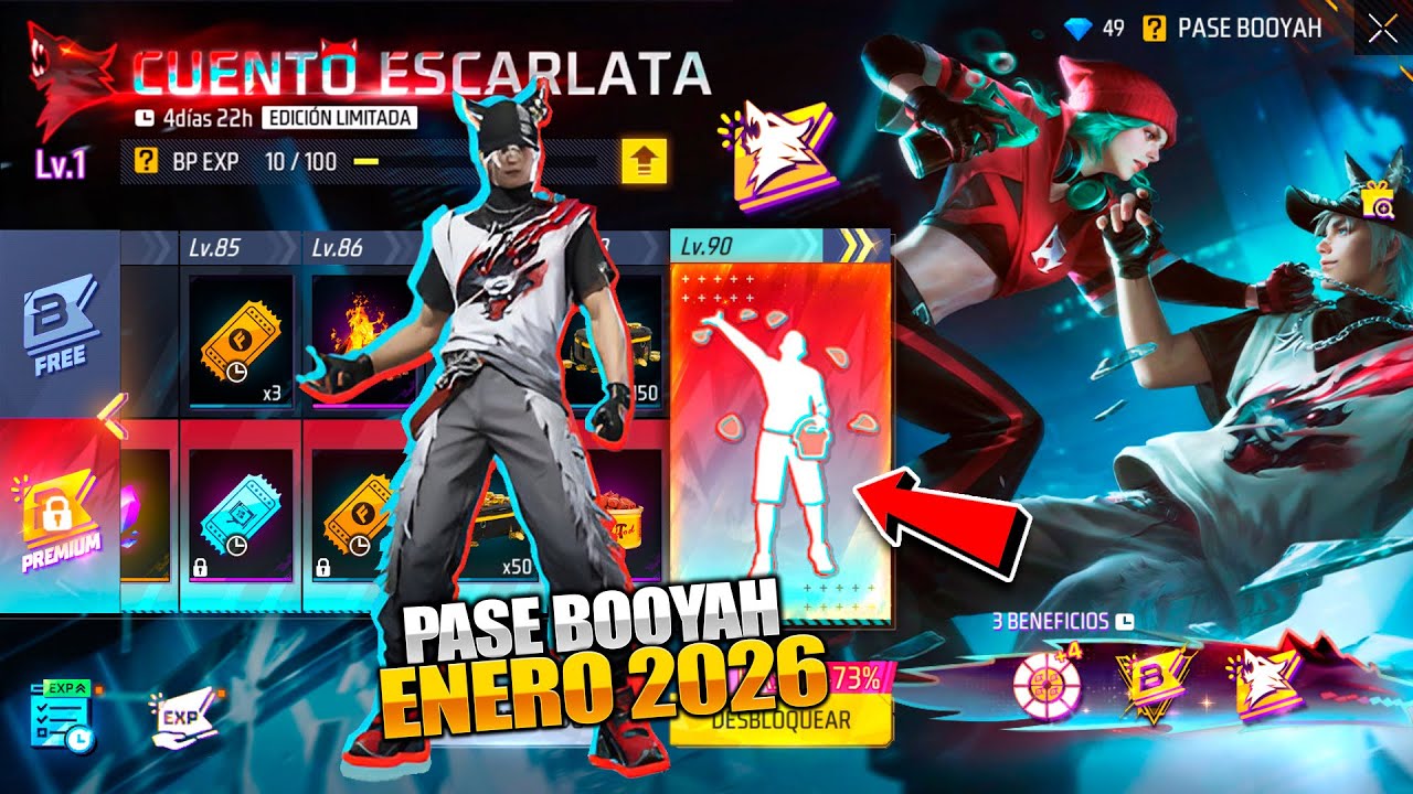 🌟PASE BOOYAH DE ENERO 2026 de FREE FIRE | PROXIMO PASE ELITE FF LATAM