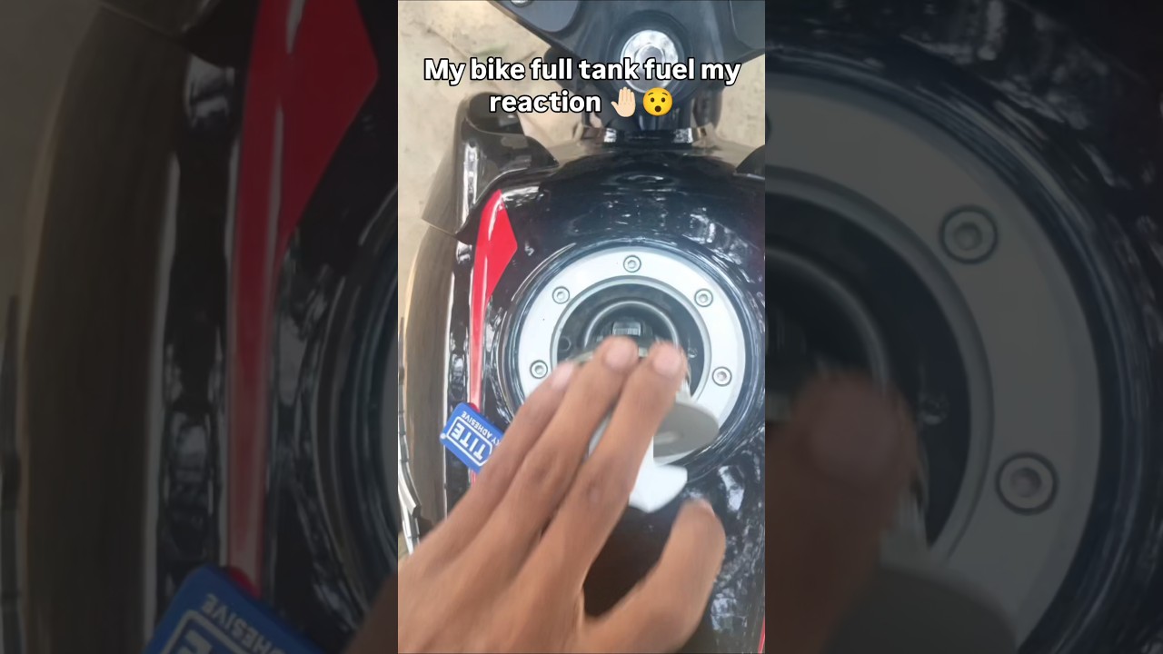 My bike full tank my reaction🤗😯|| 
