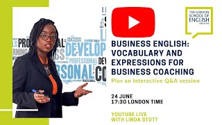 Business English: vocabulary and expressions for business coaching