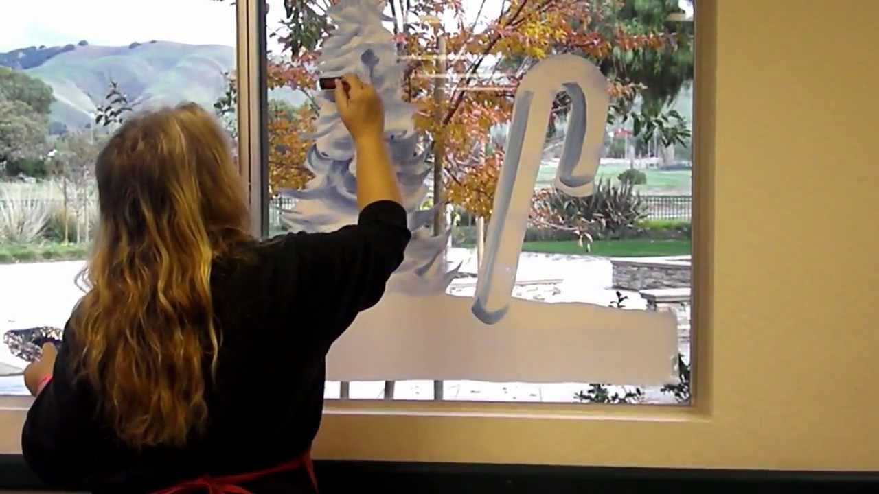 Christmas/Holiday Window Painting Class by Dorsi Diaz - YouTube