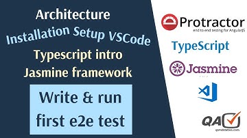 Protractor e2e testing Intro | Step by step setup to run tests using typescript